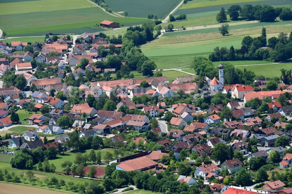 Jesenwang aus der Vogelperspektive: Ortsansicht in Jesenwang im Bundesland Bayern, Deutschland