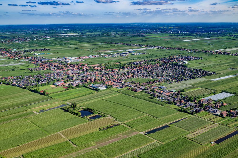 Jork aus der Vogelperspektive: Ortsansicht Jork im Bundesland Niedersachsen, Deutschland