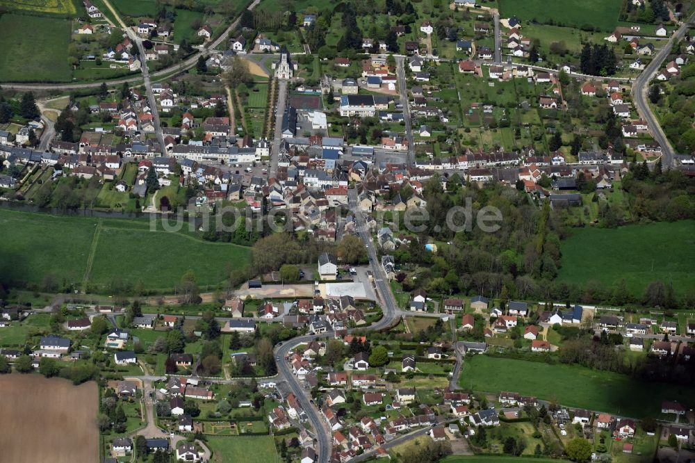 Luftaufnahme Jouet-sur-l'Aubois - Ortsansicht in Jouet-sur-l'Aubois in Centre-Val de Loire, Frankreich