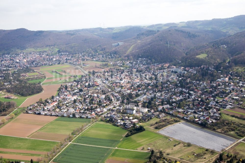 Jugenheim aus der Vogelperspektive: Ortsansicht in Jugenheim im Bundesland Hessen, Deutschland