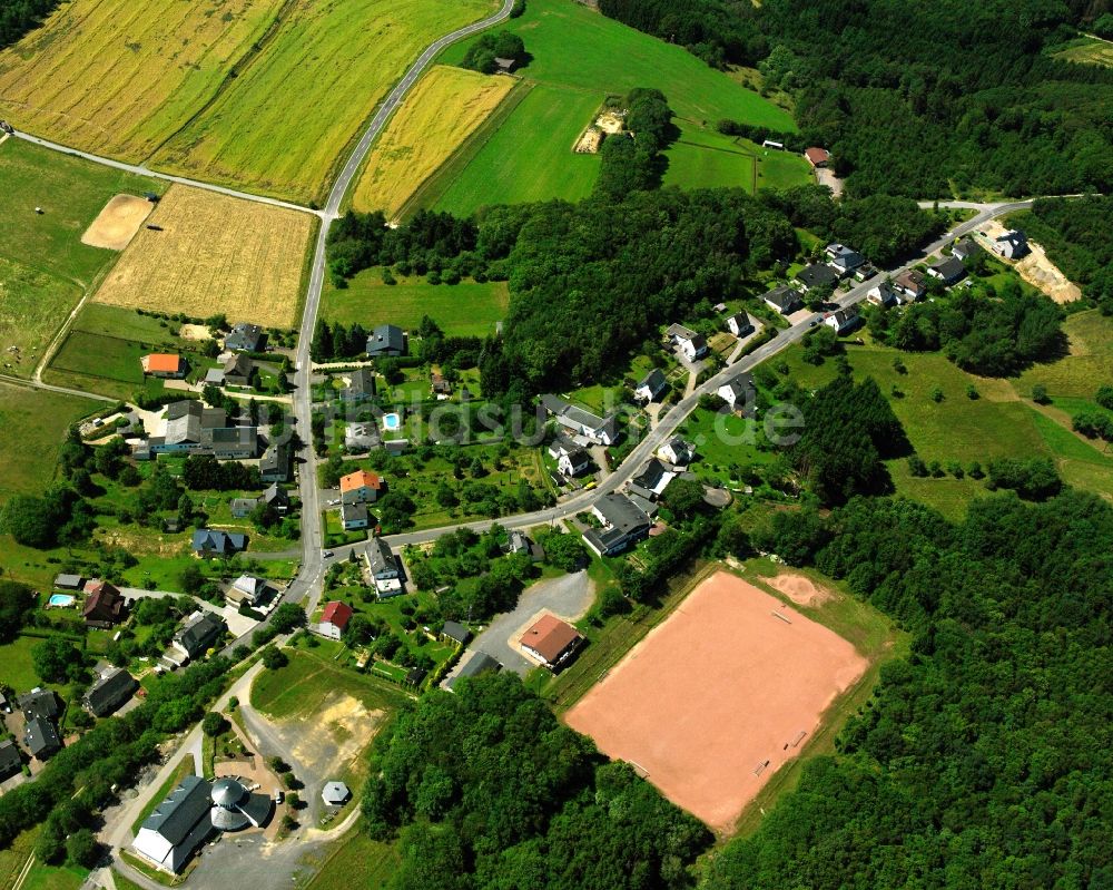 Hettenrodt aus der Vogelperspektive: Ortsansicht am Kaiserfeld - Hohlstraße in Hettenrodt im Bundesland Rheinland-Pfalz, Deutschland