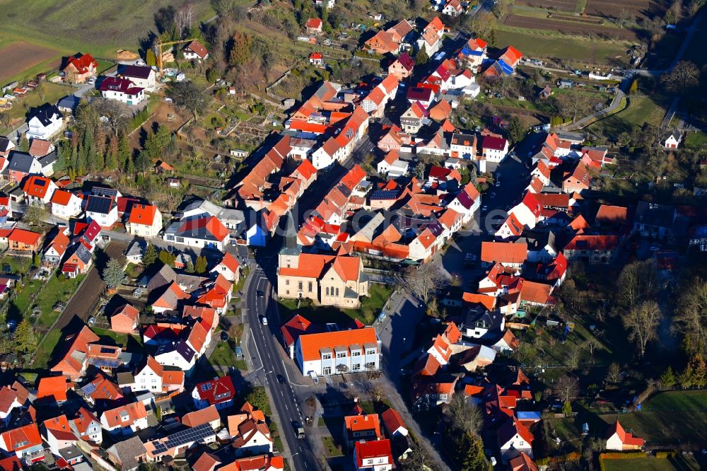 Luftaufnahme Kallmerode - Ortsansicht in Kallmerode im Bundesland Thüringen, Deutschland