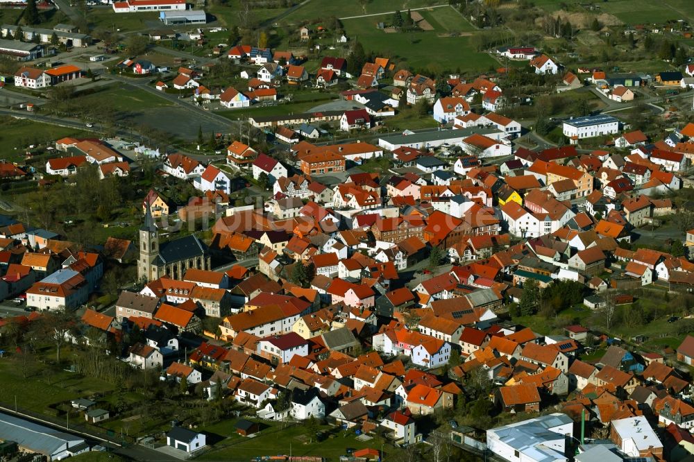 Luftbild Kaltennordheim - Ortsansicht in Kaltennordheim in der Rhön im Bundesland Thüringen, Deutschland