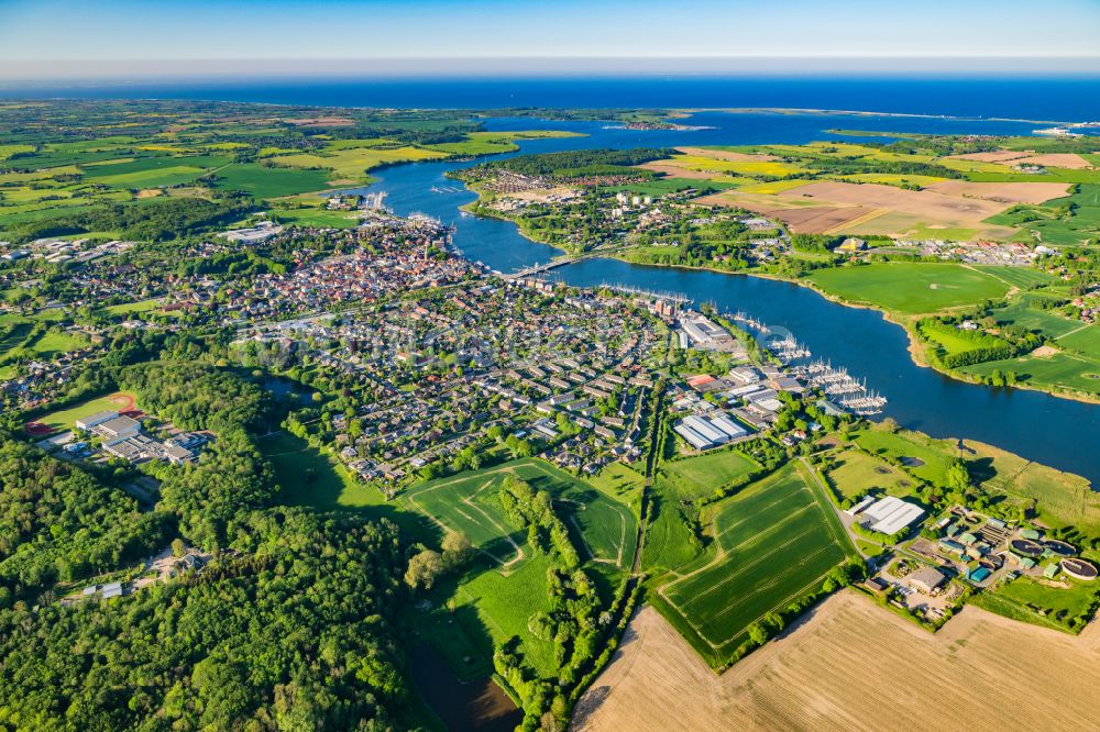 Luftaufnahme Kappeln - Ortsansicht Kappeln an der Schlei im Bundesland Schleswig-Holstein, Deutschland