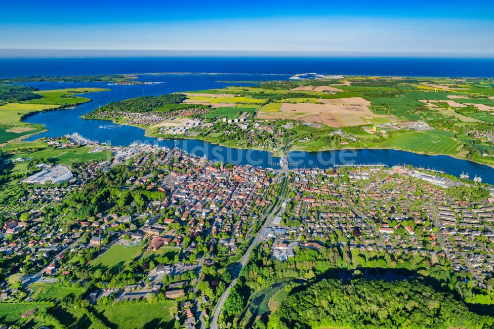 Kappeln von oben - Ortsansicht Kappeln an der Schlei im Bundesland Schleswig-Holstein, Deutschland