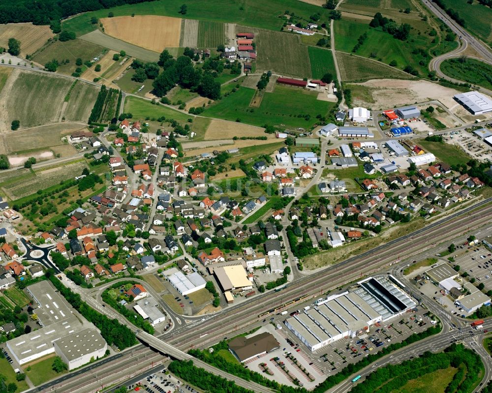 Luftaufnahme Kartung - Ortsansicht in Kartung im Bundesland Baden-Württemberg, Deutschland