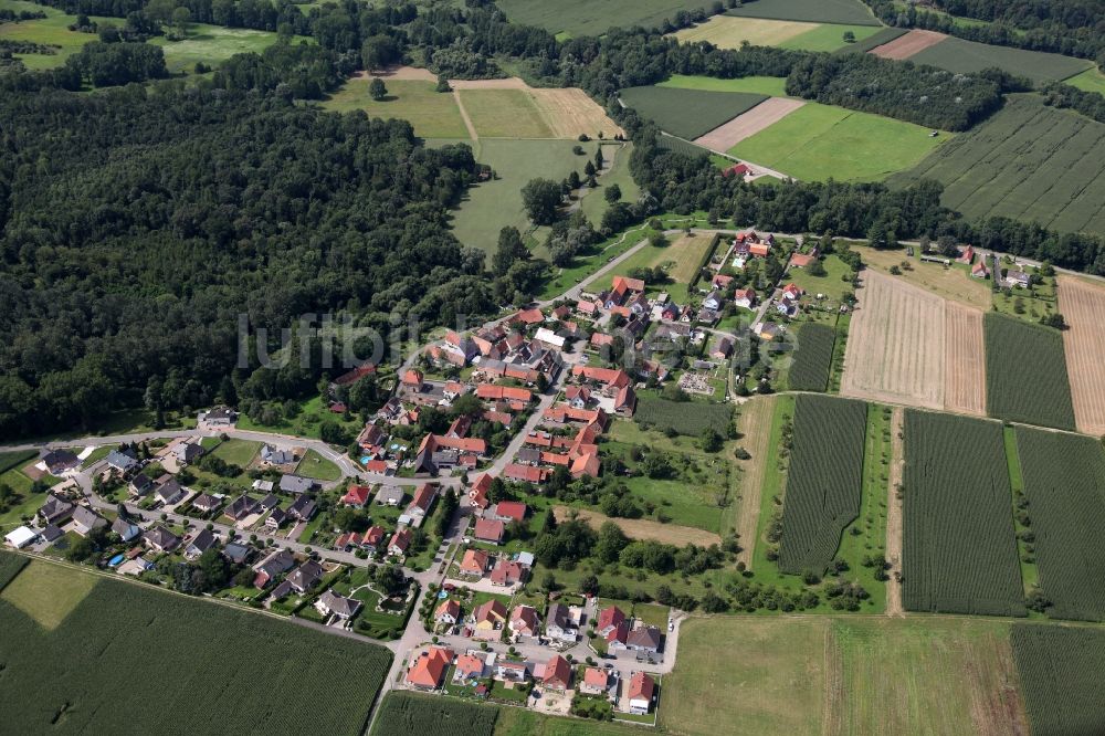 Luftaufnahme Kauffenheim - Ortsansicht Kauffenheim im Elsass in Frankreich