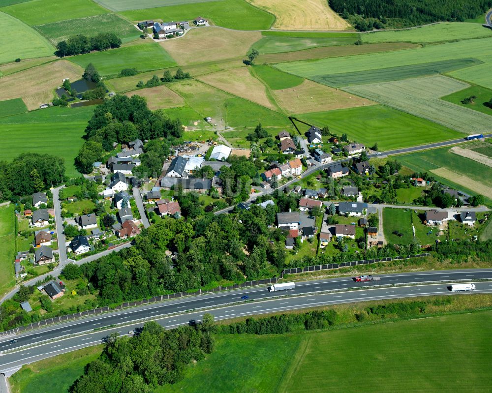 Köditz aus der Vogelperspektive: Ortsansicht in Köditz im Bundesland Bayern, Deutschland