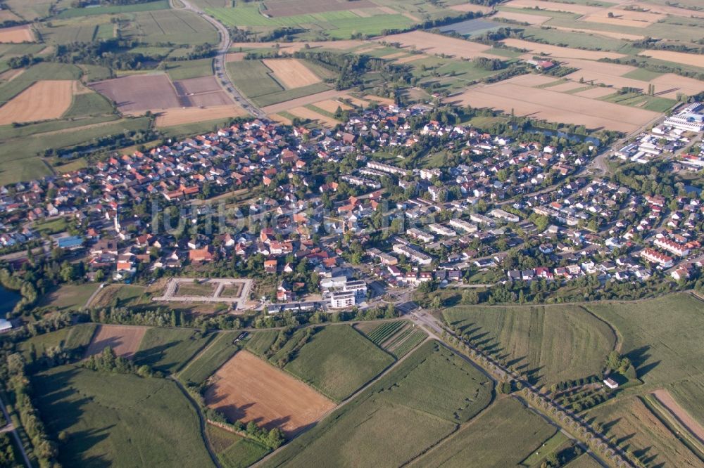 Kehl von oben - Ortsansicht in Kehl im Bundesland Baden-Württemberg, Deutschland