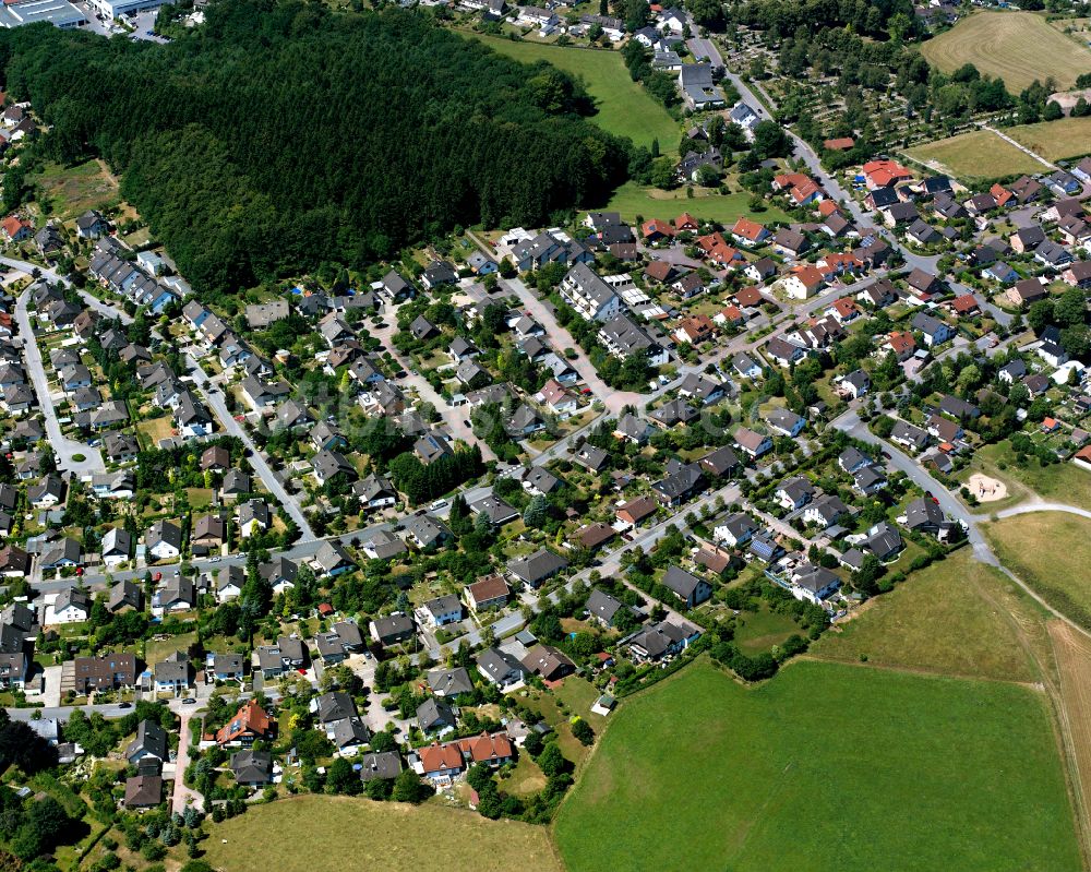 Luftaufnahme Kierspe - Ortsansicht in Kierspe im Bundesland Nordrhein-Westfalen, Deutschland