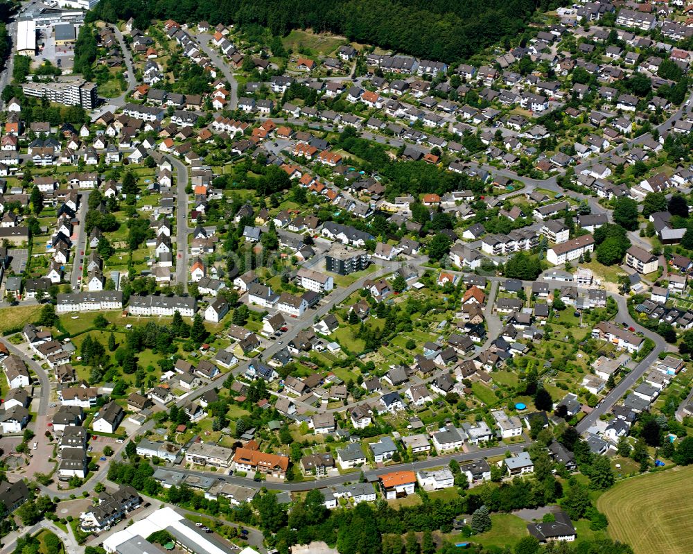 Luftaufnahme Kierspe - Ortsansicht in Kierspe im Bundesland Nordrhein-Westfalen, Deutschland