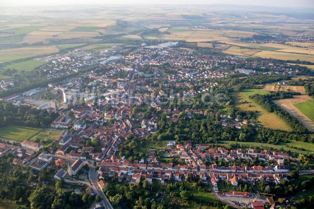 Kirchheimbolanden aus der Vogelperspektive: Ortsansicht in Kirchheimbolanden im Bundesland Rheinland-Pfalz, Deutschland