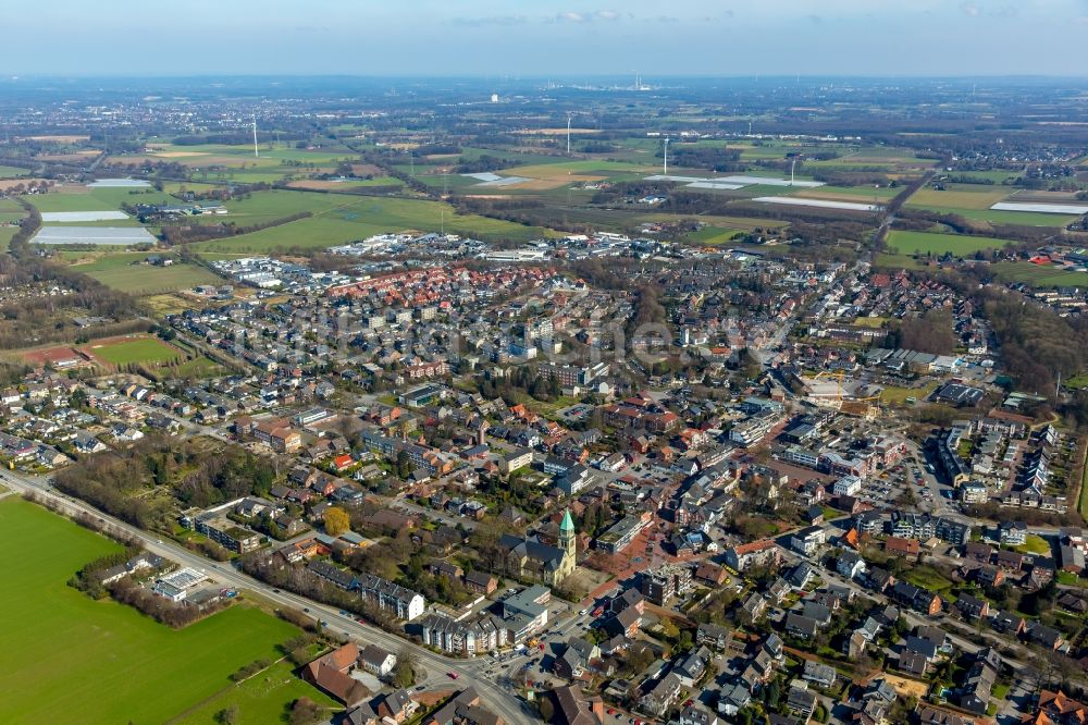 Luftaufnahme Kirchhellen - Ortsansicht von Kirchhellen im Bundesland Nordrhein-Westfalen