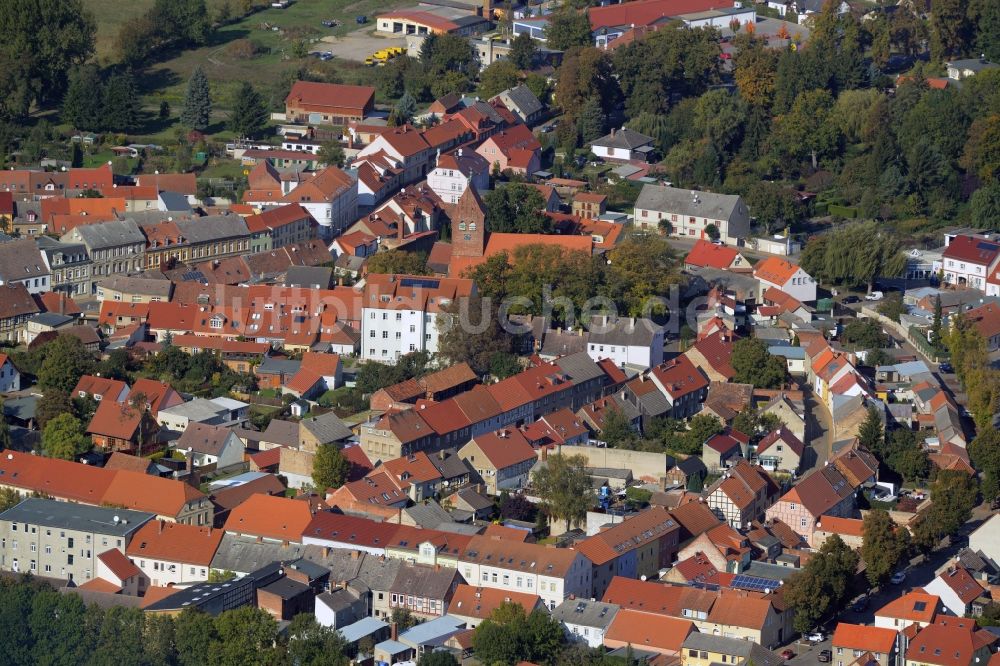 Kremmen aus der Vogelperspektive: Ortsansicht der Kleinstadt Kremmen im Bundesland Brandenburg