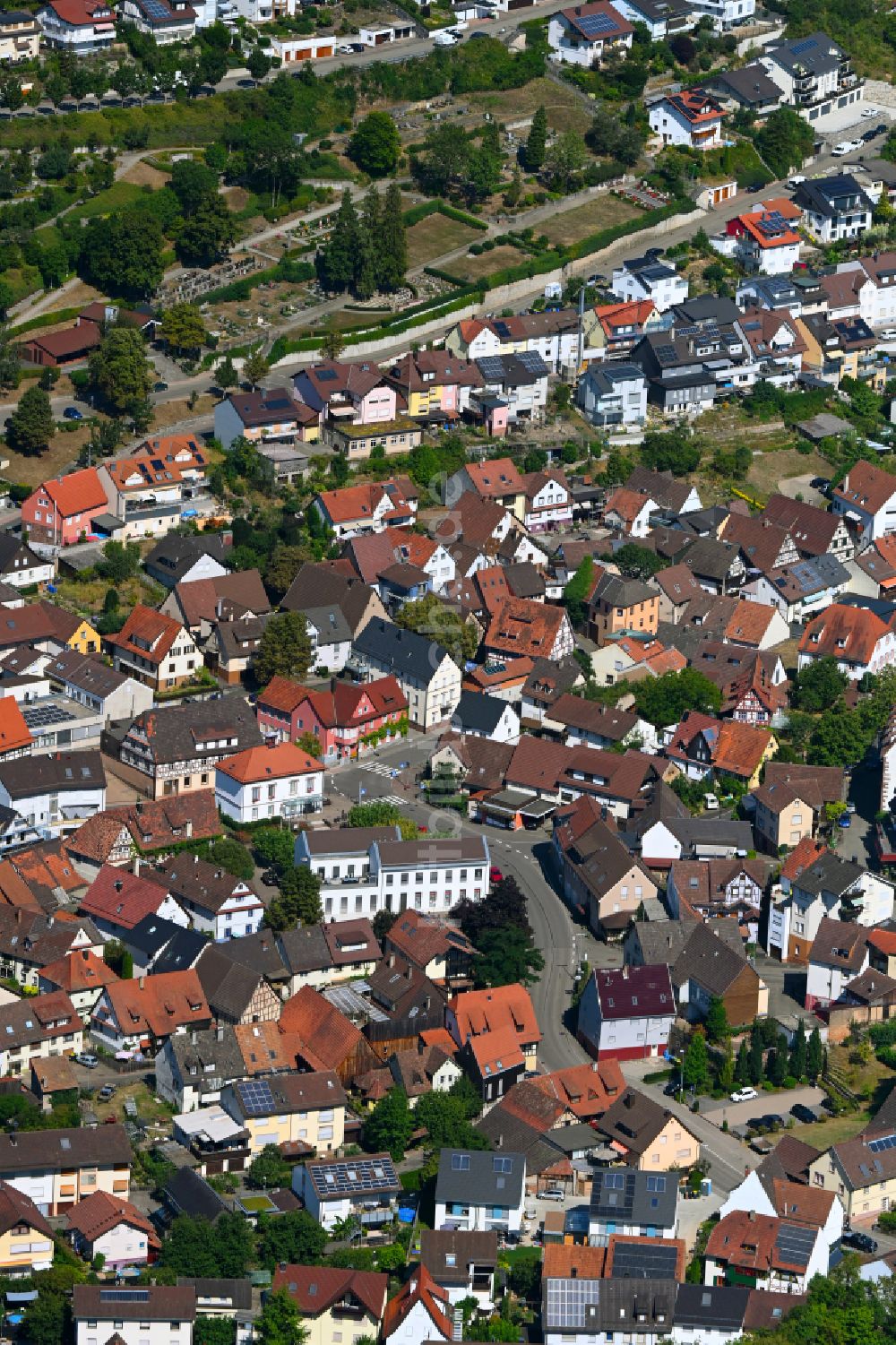 Luftaufnahme Kämpfelbach - Ortsansicht in Kämpfelbach im Bundesland Baden-Württemberg, Deutschland