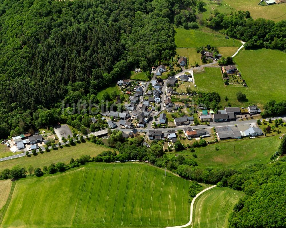 Königsau von oben - Ortsansicht von Königsau im Bundesland Rheinland-Pfalz