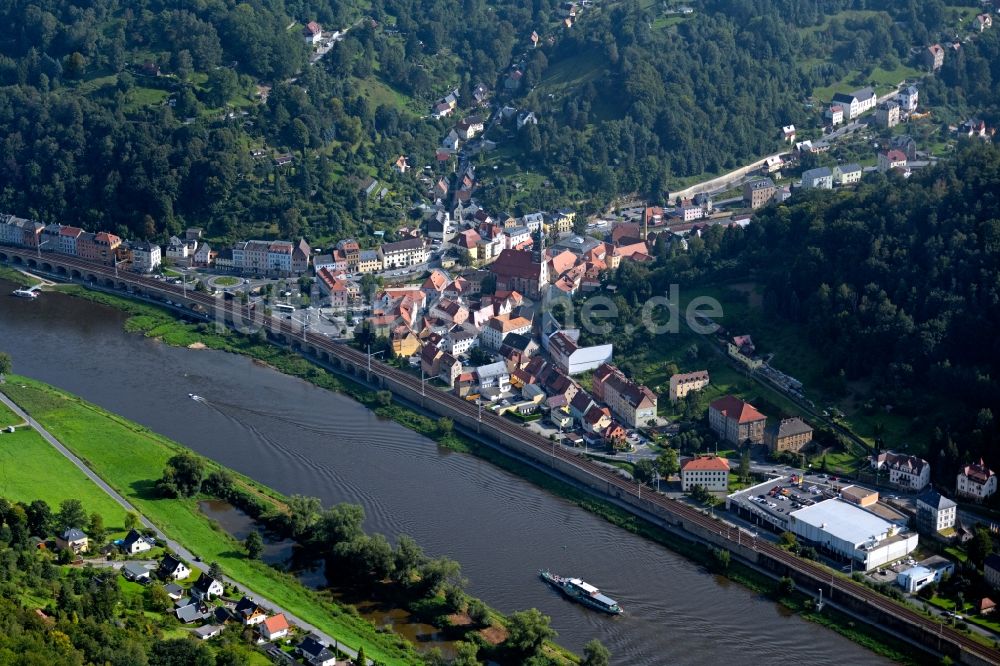 Luftbild Königstein - Ortsansicht in Königstein im Bundesland Sachsen