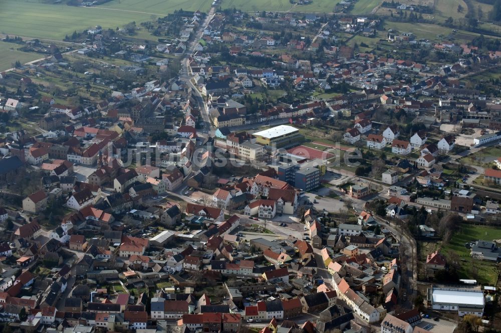 Luftaufnahme Könnern - Ortsansicht in Könnern im Bundesland Sachsen-Anhalt