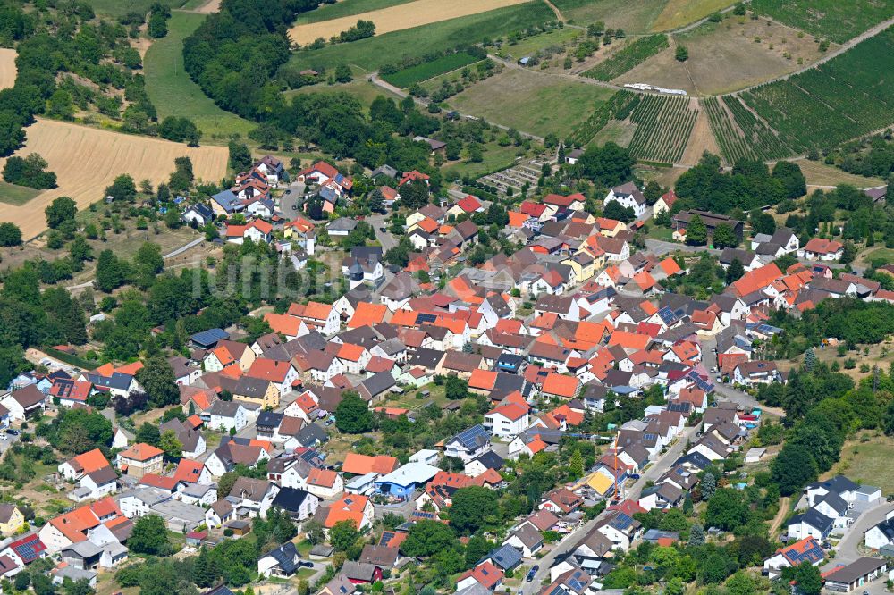 Kraichtal aus der Vogelperspektive: Ortsansicht in Kraichtal im Bundesland Baden-Württemberg, Deutschland