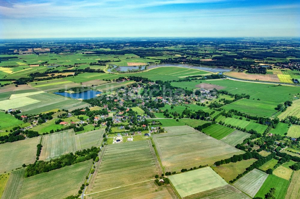 Kranenburg von oben - Ortsansicht in Kranenburg im Bundesland Niedersachsen, Deutschland