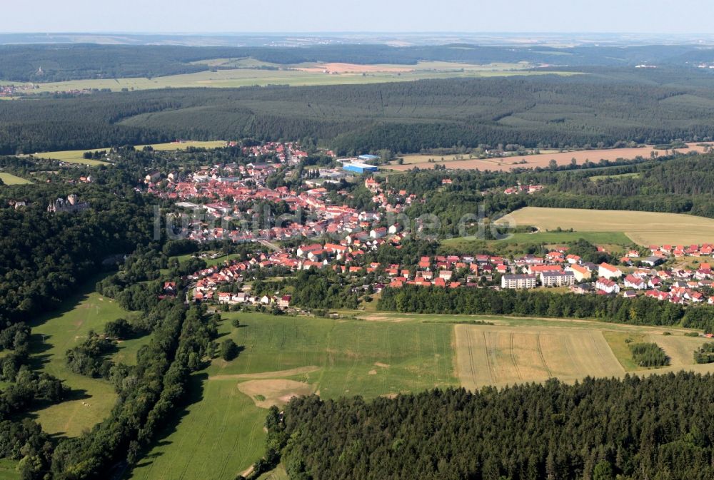 Kranichfeld von oben - Ortsansicht von Kranichfeld im Bundesland Thüringen