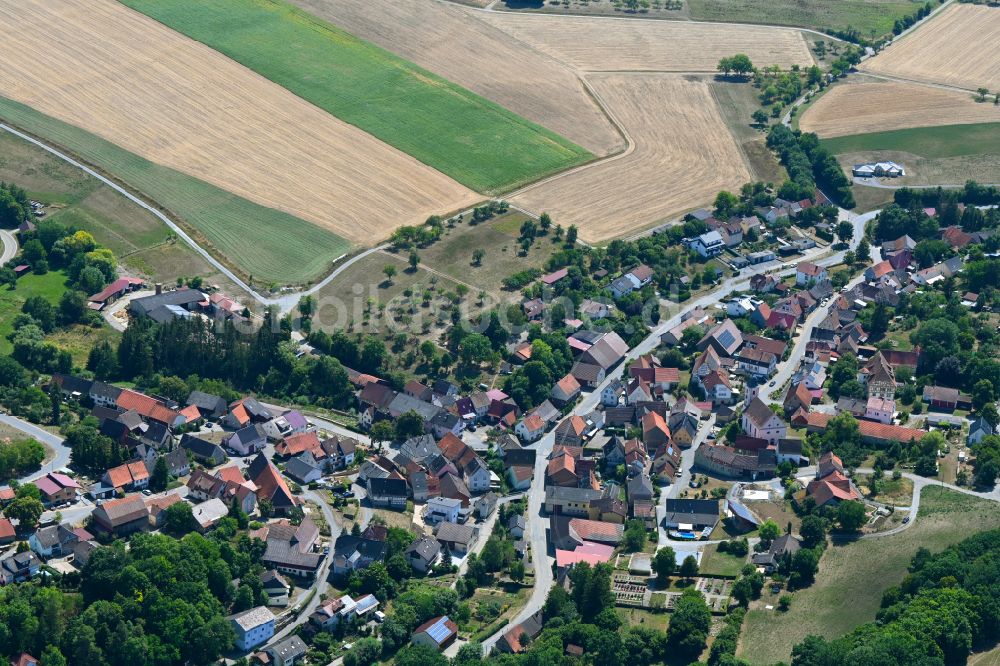 Luftbild Krautheim - Ortsansicht in Krautheim im Bundesland Baden-Württemberg, Deutschland