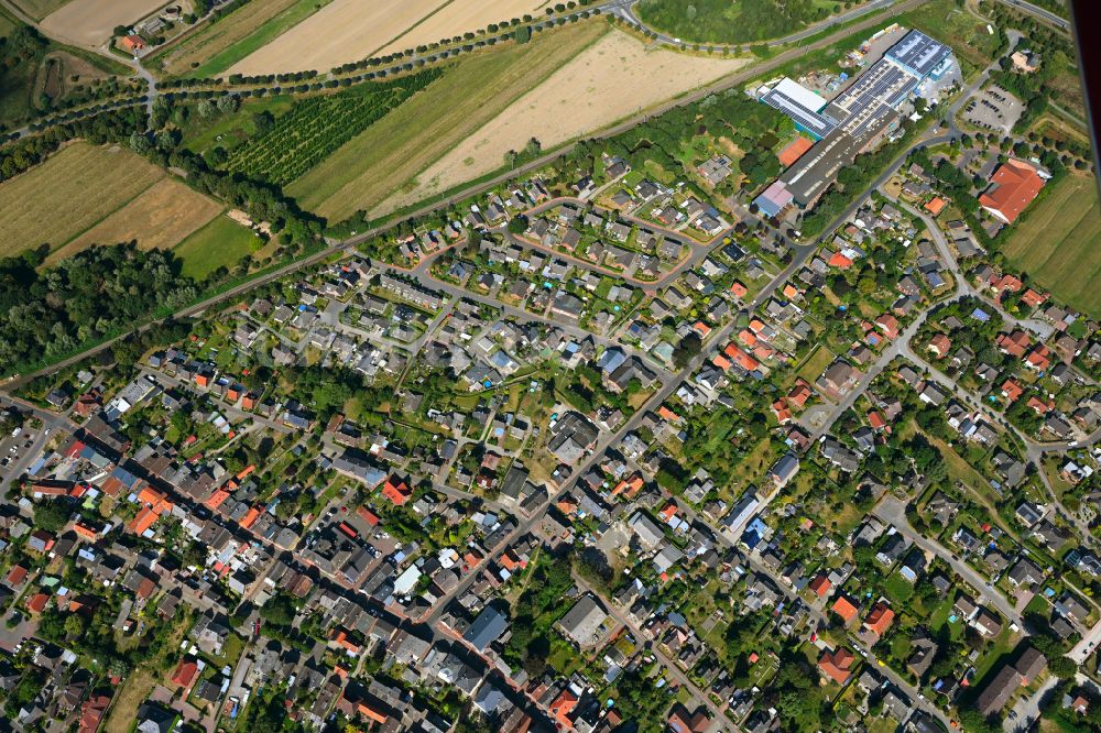 Luftaufnahme Krempe - Ortsansicht in Krempe im Bundesland Schleswig-Holstein, Deutschland