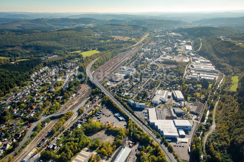 Kreuztal von oben - Ortsansicht in Kreuztal im Bundesland Nordrhein-Westfalen