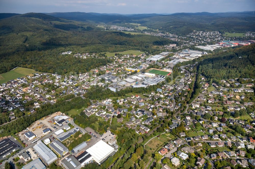 Luftbild Kreuztal - Ortsansicht in Kreuztal im Bundesland Nordrhein-Westfalen, Deutschland