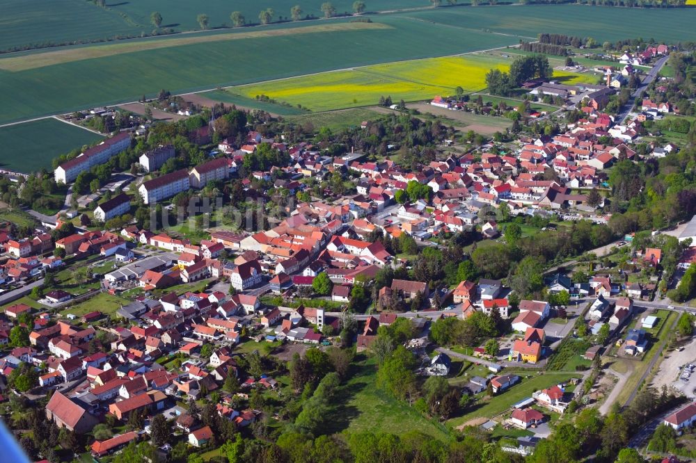 Körner von oben - Ortsansicht in Körner im Bundesland Thüringen, Deutschland