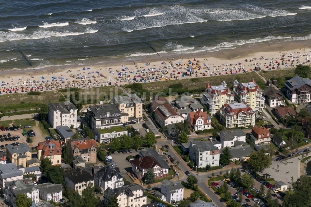 Luftbild Bansin - Ortsansicht des Küstenbereiches von Bansin, einem beliebten Ferien- und Urlaubsort an der Ostsee- Küste der Insel Usedom im Bundesland Mecklenburg-Vorpommern