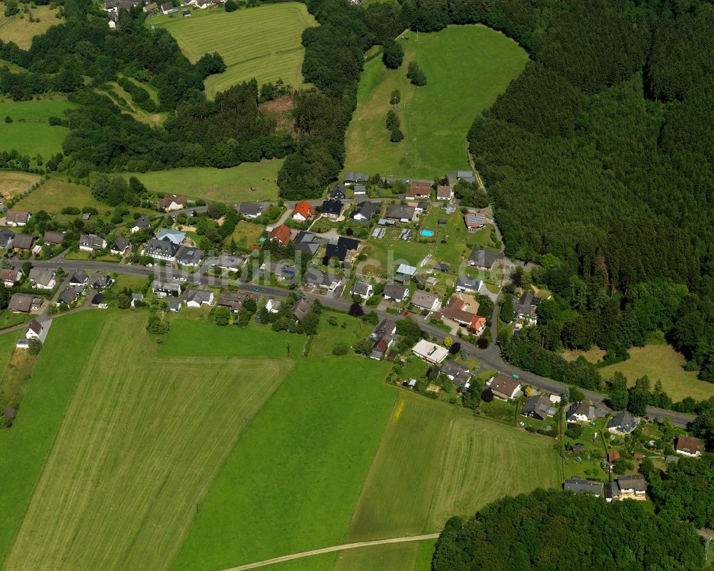 Luftaufnahme Asbach - Ortsansicht von Köttingen in Asbach im Bundesland Rheinland-Pfalz