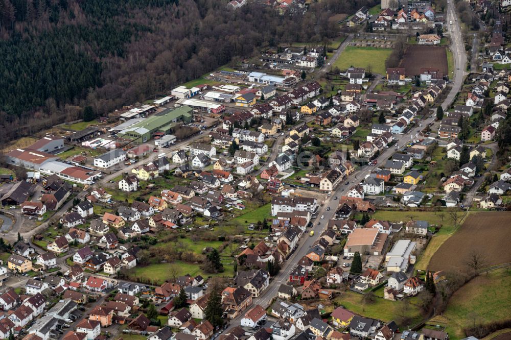 Luftaufnahme Kuhbach - Ortsansicht in Kuhbach im Bundesland Baden-Württemberg, Deutschland