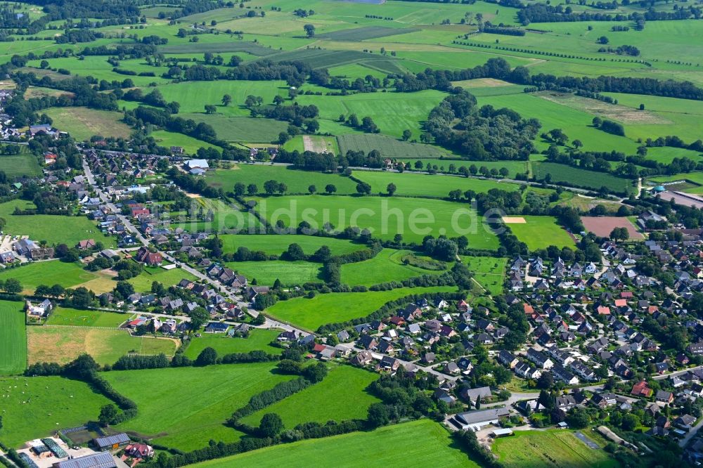 Luftaufnahme Kummerfeld - Ortsansicht in Kummerfeld im Bundesland Schleswig-Holstein, Deutschland