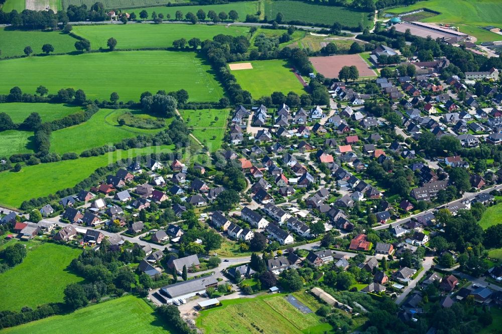 Kummerfeld von oben - Ortsansicht in Kummerfeld im Bundesland Schleswig-Holstein, Deutschland