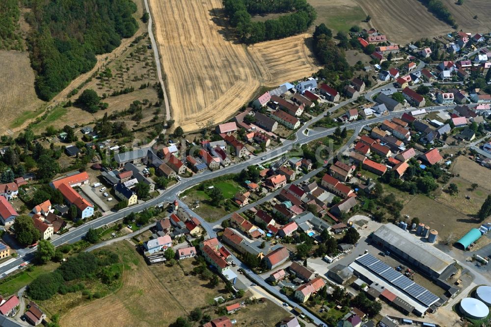 Kurort Volkersdorf aus der Vogelperspektive: Ortsansicht in Kurort Volkersdorf im Bundesland Sachsen, Deutschland