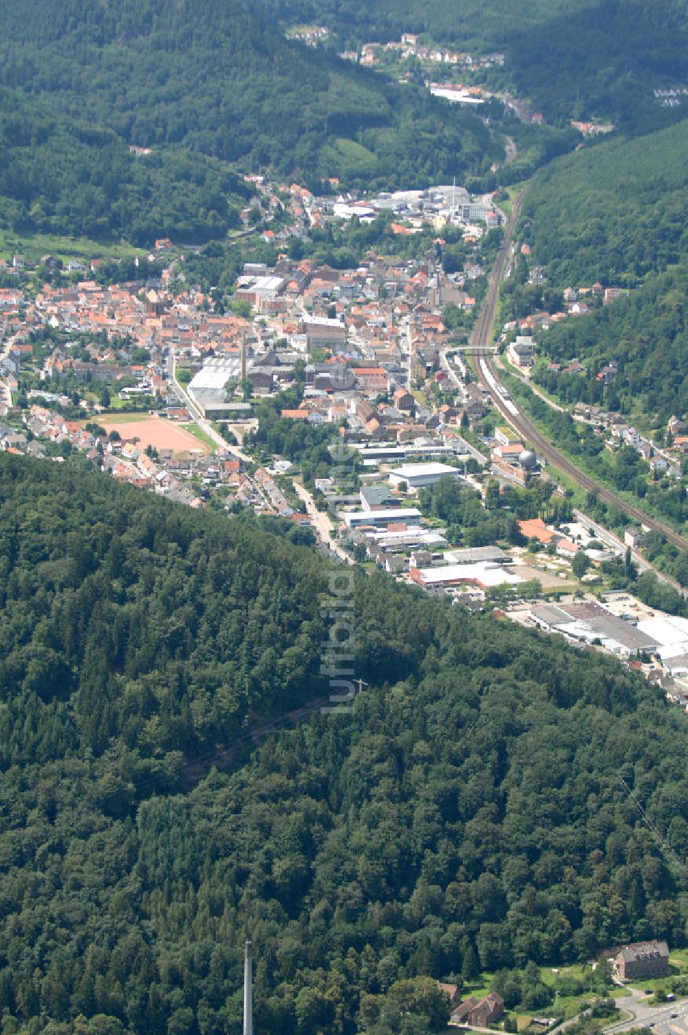 Luftaufnahme Lambrecht - Ortsansicht von Lambrecht in Rheinland-Pfalz