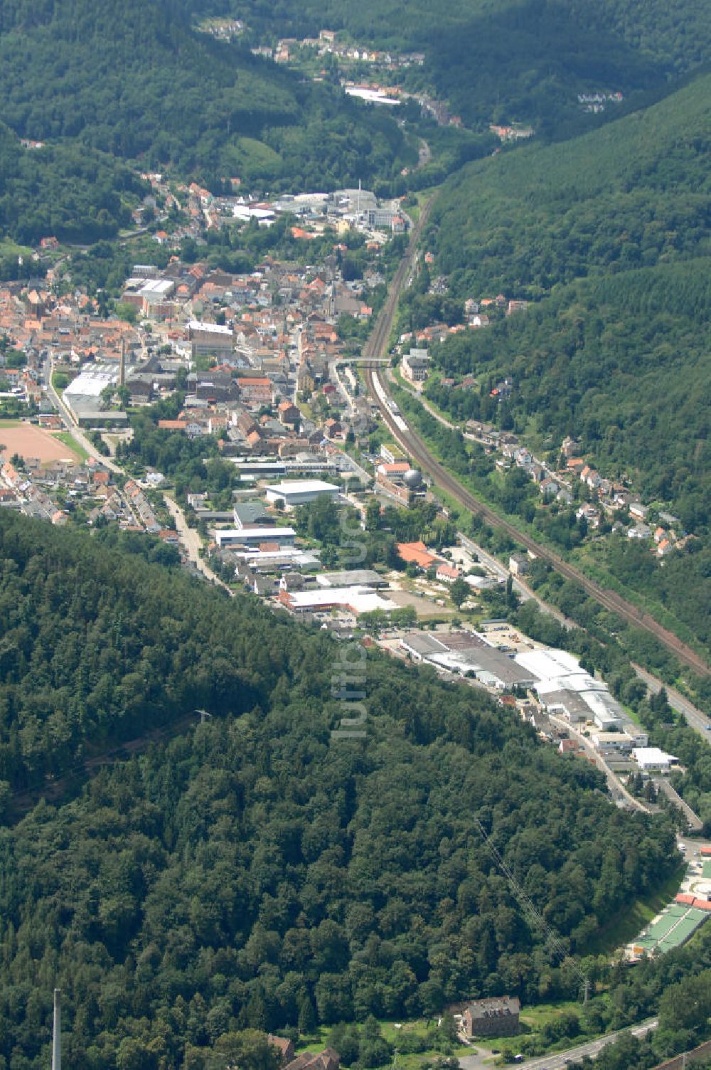 Lambrecht von oben - Ortsansicht von Lambrecht in Rheinland-Pfalz