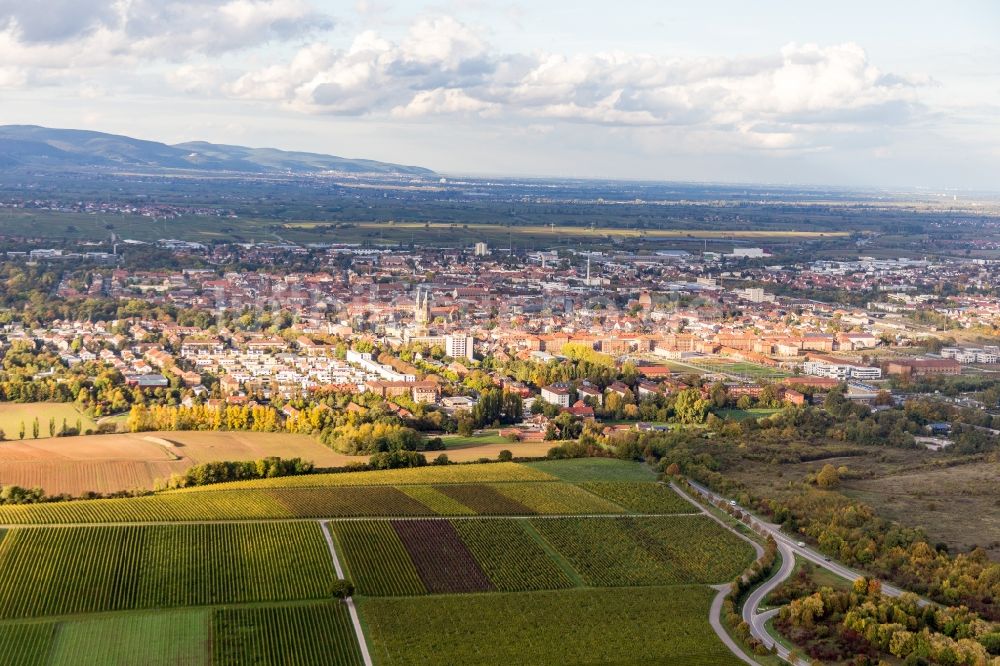 Luftaufnahme Landau in der Pfalz - Ortsansicht in Landau in der Pfalz im Bundesland Rheinland-Pfalz, Deutschland