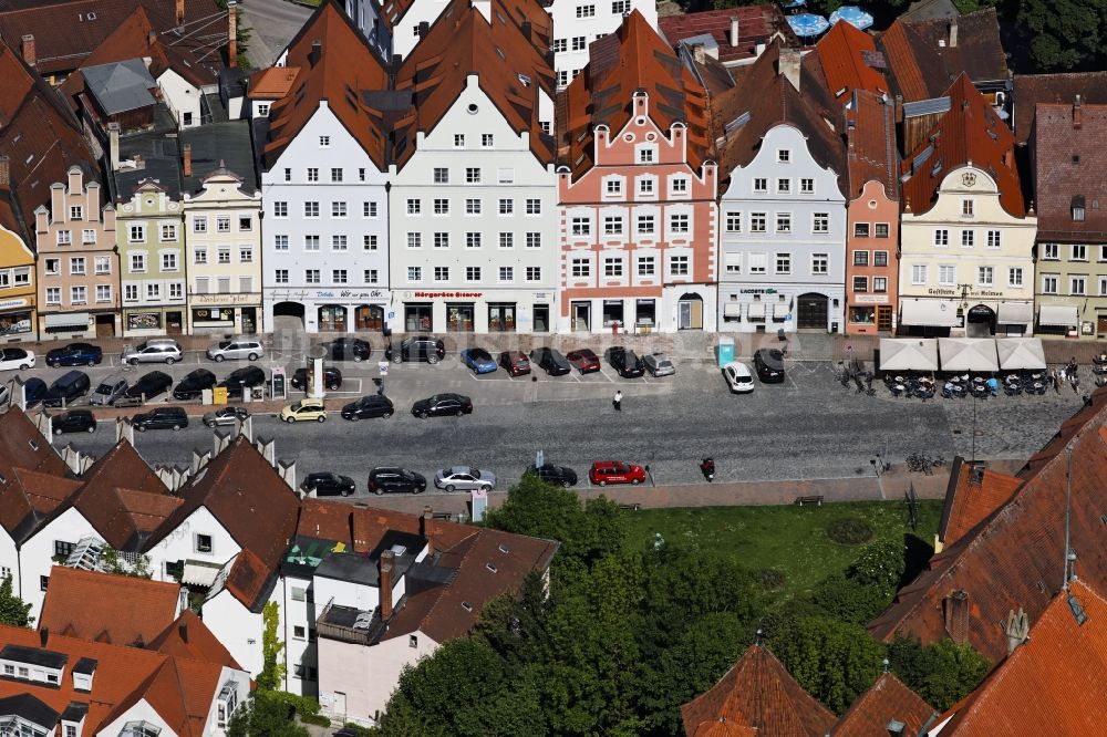 Landshut von oben - Ortsansicht von Landshut im Bundesland Bayern