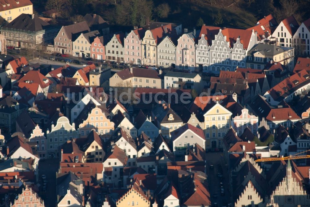 Landshut aus der Vogelperspektive: Ortsansicht von Landshut im Bundesland Bayern