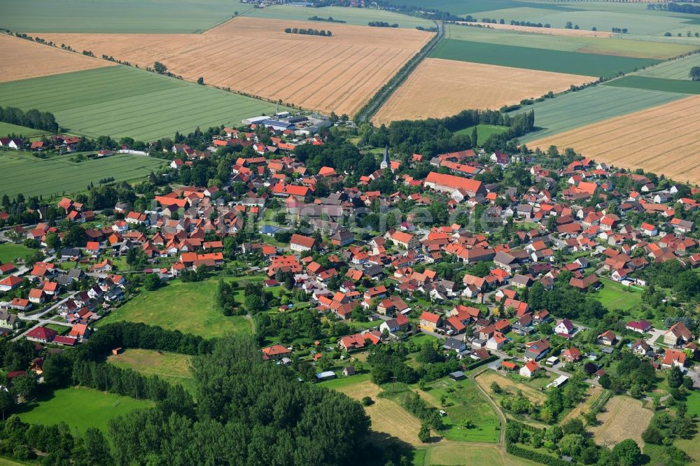 Luftbild Langeln - Ortsansicht in Langeln im Bundesland Sachsen-Anhalt, Deutschland