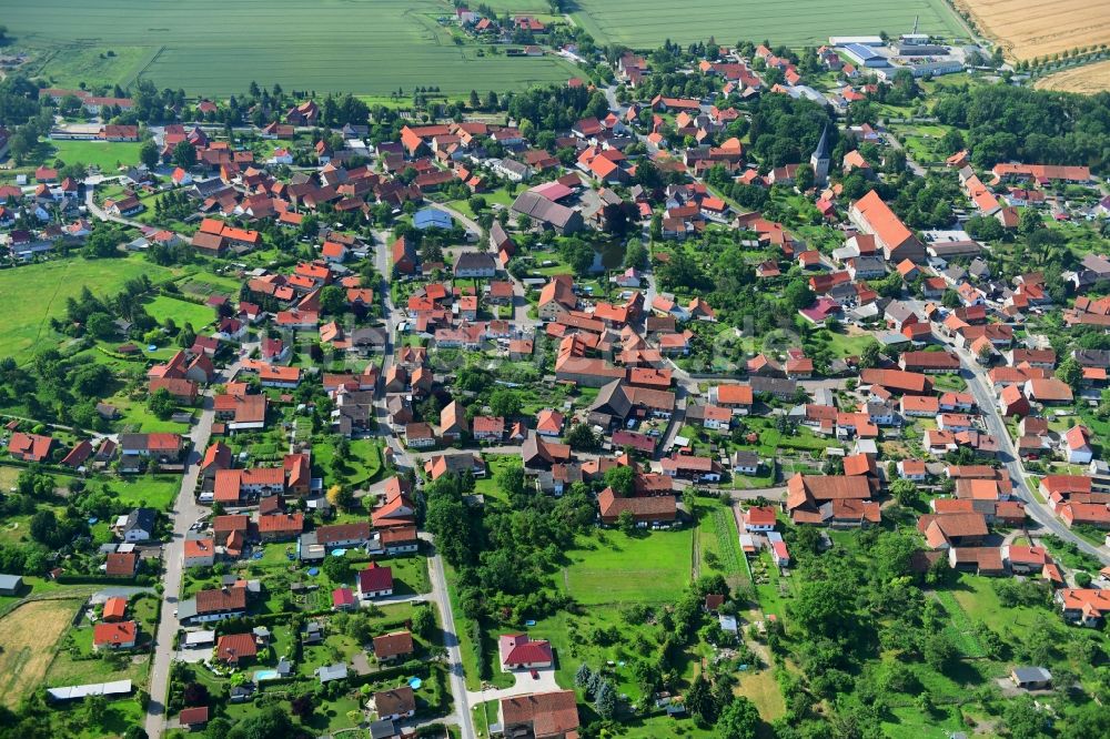 Luftaufnahme Langeln - Ortsansicht in Langeln im Bundesland Sachsen-Anhalt, Deutschland