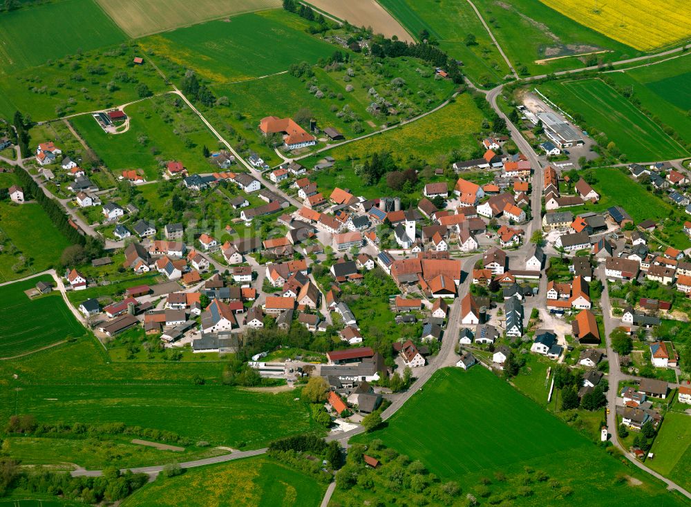 Luftbild Langenau - Ortsansicht in Langenau im Bundesland Baden-Württemberg, Deutschland