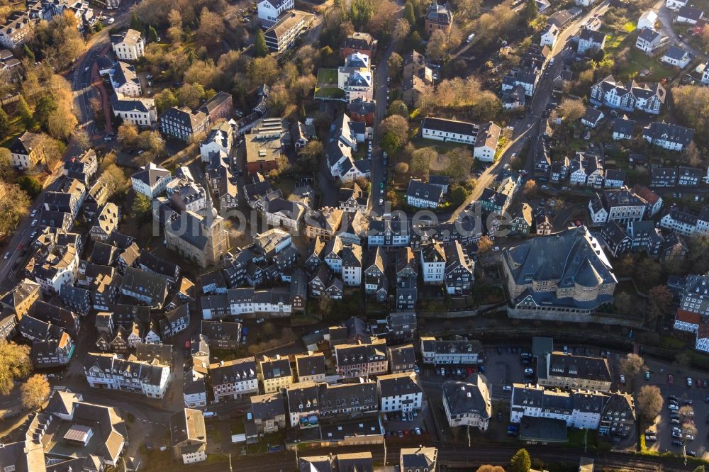 Langenberg von oben - Ortsansicht in Langenberg im Bundesland Nordrhein-Westfalen, Deutschland