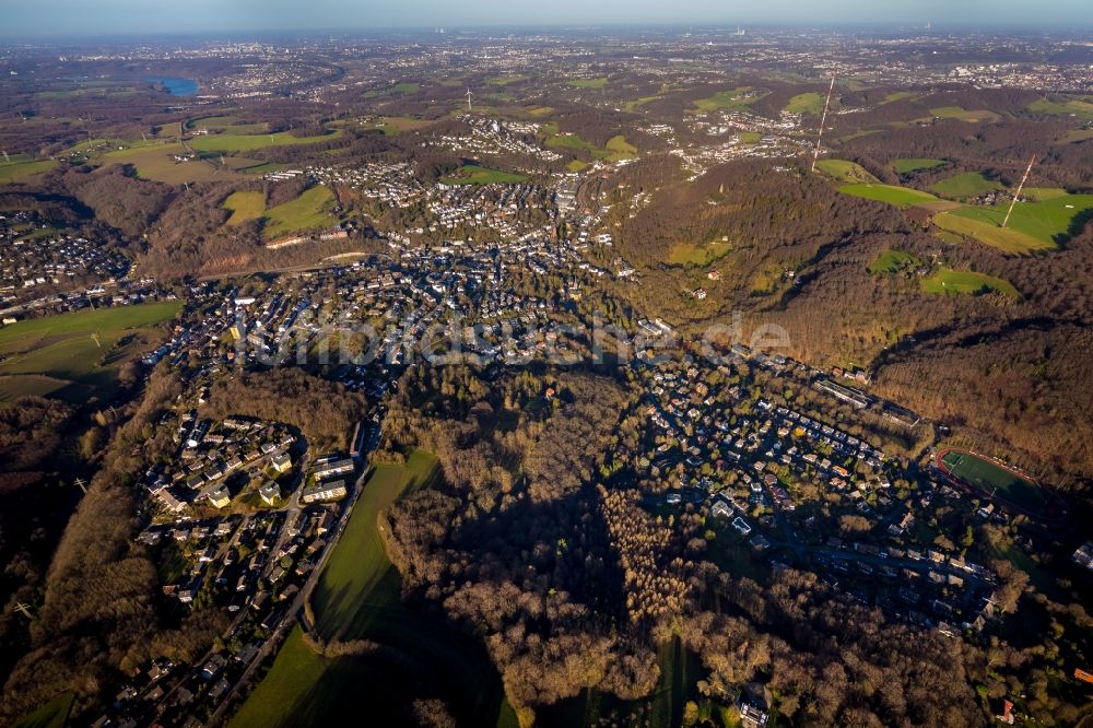 Luftaufnahme Langenberg - Ortsansicht in Langenberg im Bundesland Nordrhein-Westfalen, Deutschland