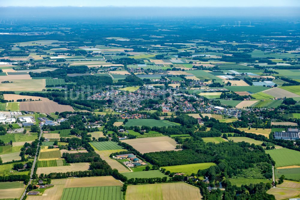 Luftbild Vechta - Ortsansicht Langenförden bei Vechta im Bundesland Niedersachsen, Deutschland