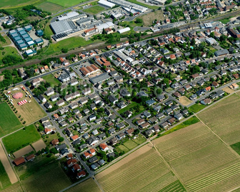 Luftaufnahme Langenlonsheim - Ortsansicht von Langenlonsheim im Bundesland Rheinland-Pfalz