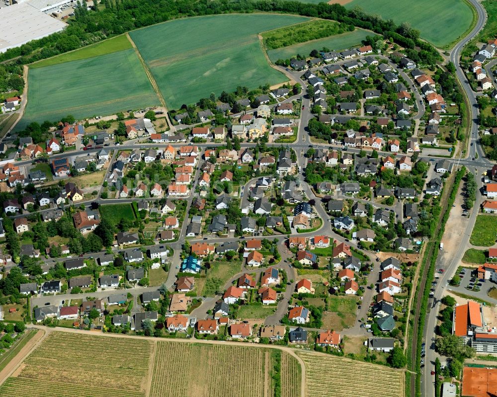 Luftaufnahme Langenlonsheim - Ortsansicht von Langenlonsheim im Bundesland Rheinland-Pfalz