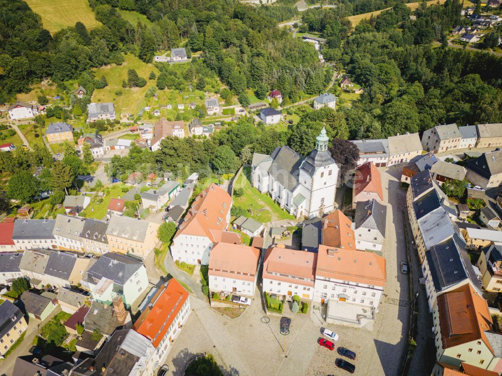 Altenberg von oben - Ortsansicht Lauenstein in Altenberg im Bundesland Sachsen, Deutschland